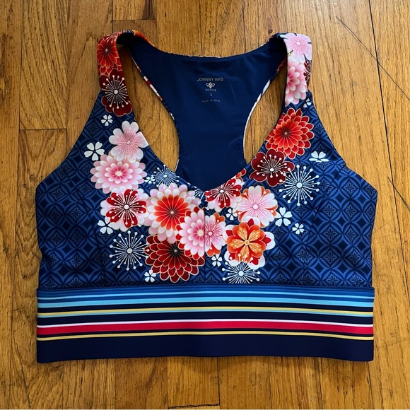 Johnny Was Pajaro V-front Sports Bra - Picture 5 of 6